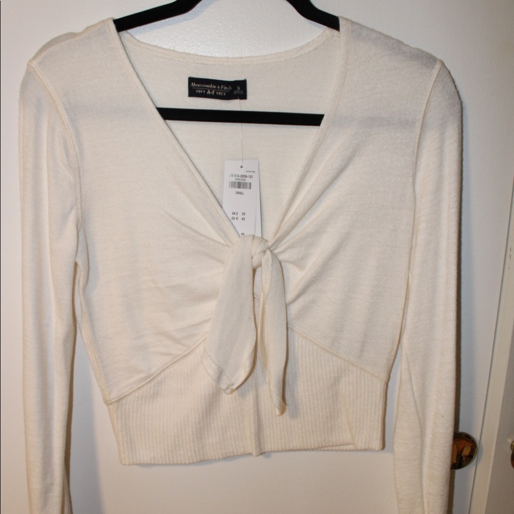 Long sleeve tie front shirt